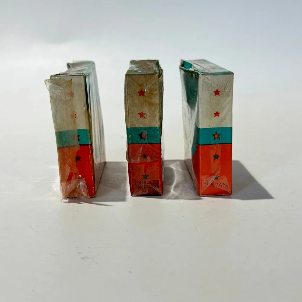 NEW Vintage Peacock Birthday Candles Lot of 3 Boxes 36ct Blue White Yellow Japan